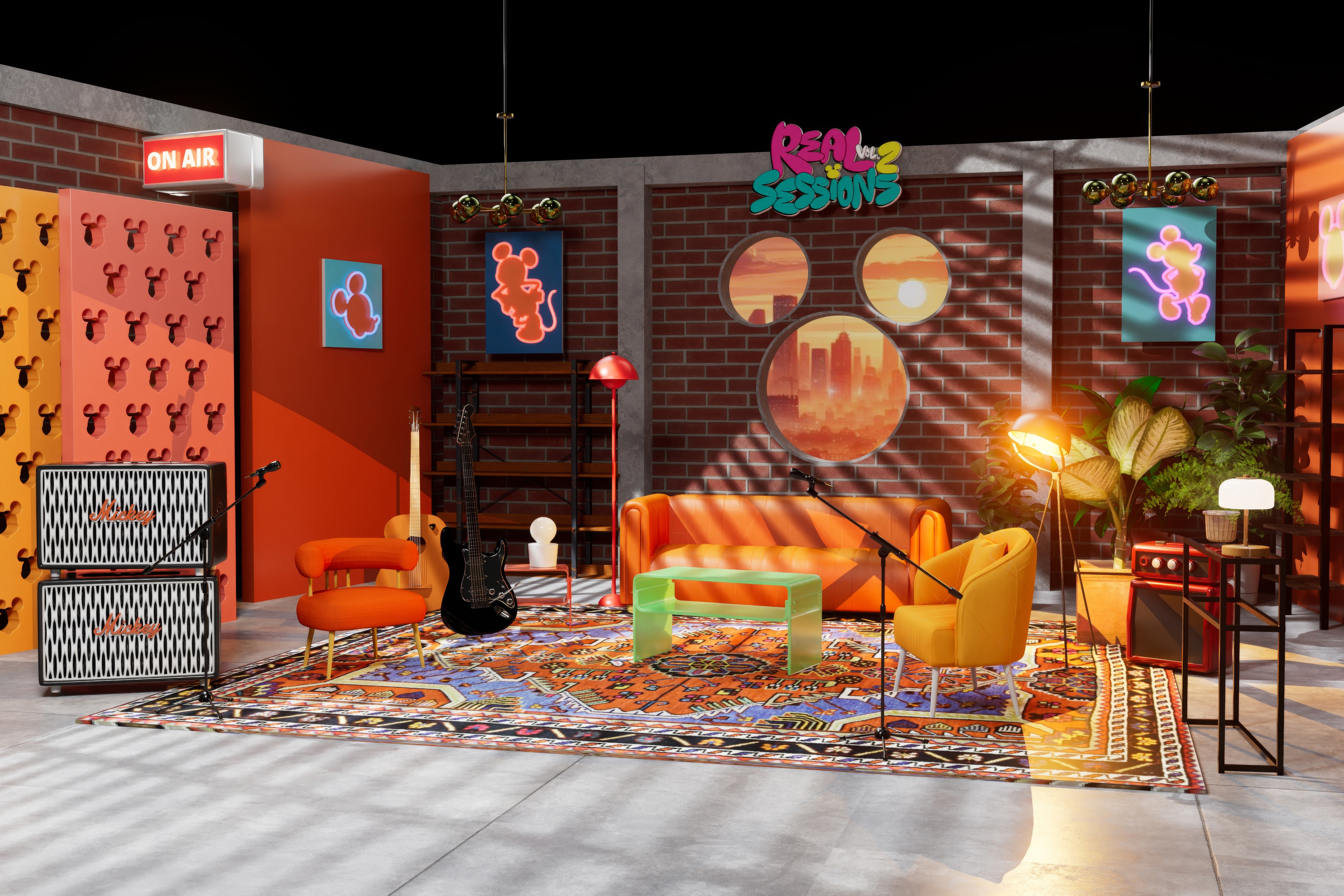 Mickey & Friends — Lounge frontal wide