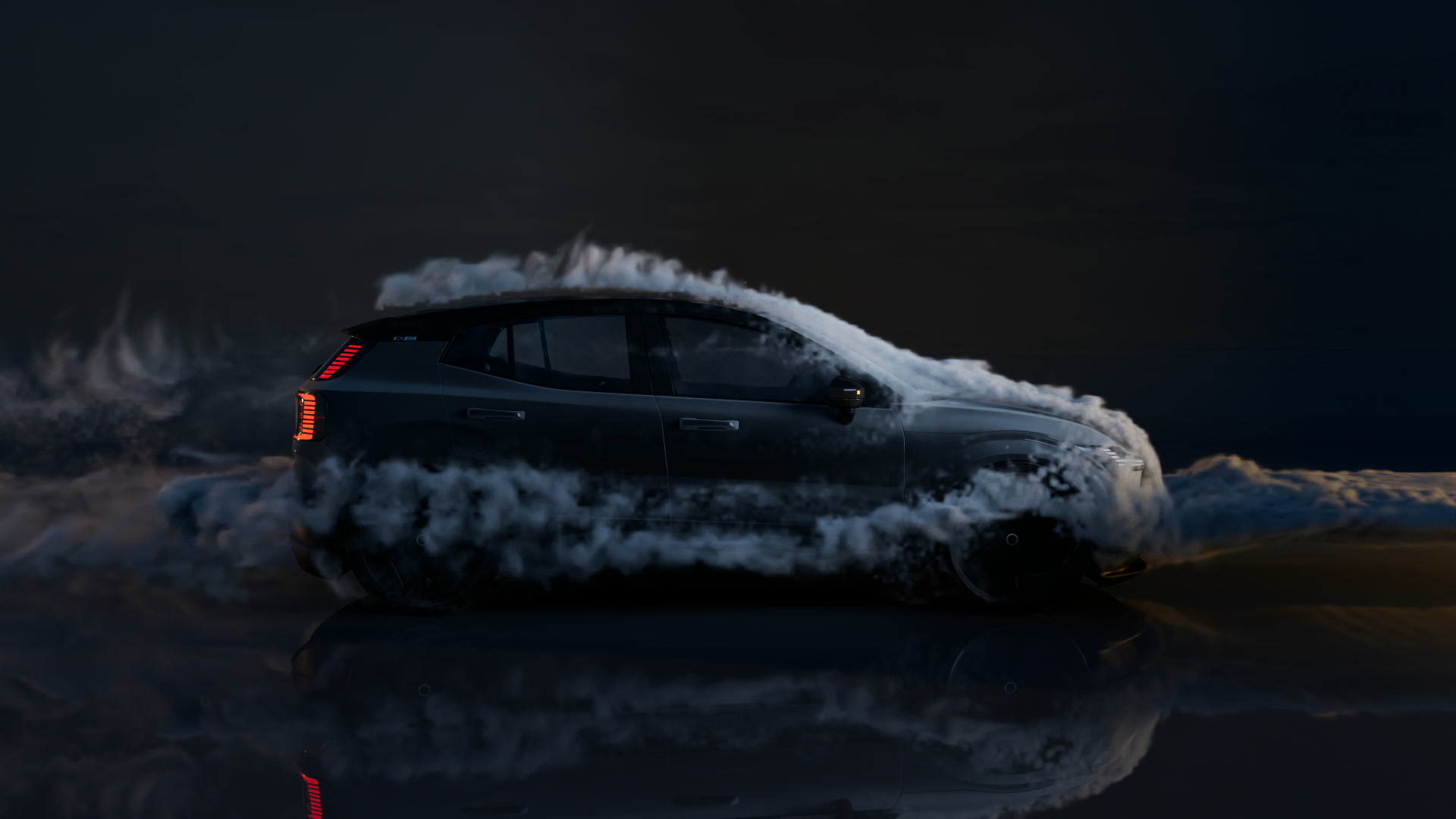 Volvo EX30 — wind sequence frame 0100